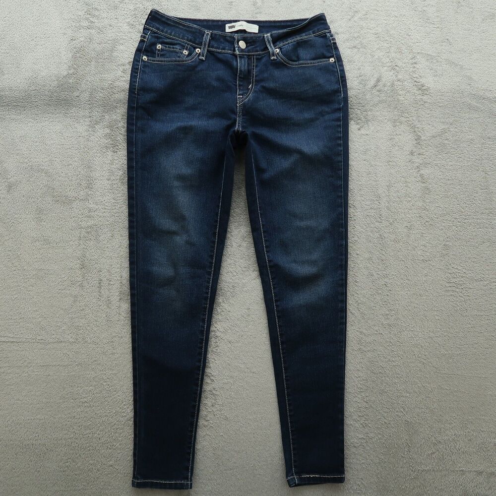 Levi's Jeans Women's Size 28 Blue Low-Rise Legging Denim 28" Inseam Irregular